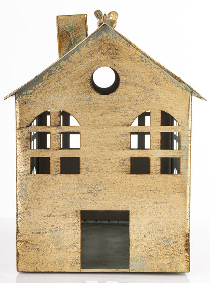 Figurka świąteczna Dekoracja Metalowa złoty 29,5x29x20,5