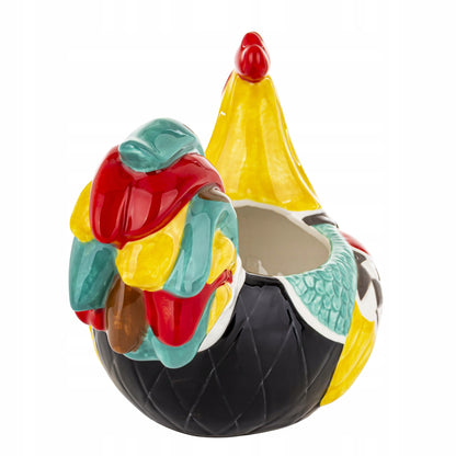 Osłonka Kura 26 cm Kolorowa Doniczka Ceramiczna Wielkanocna ozdoba kogut