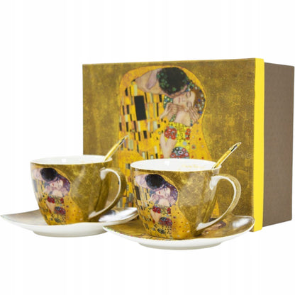 Filiżanka Gustav Klimt porcelana 250 ml 2 szt. serwis kawowy