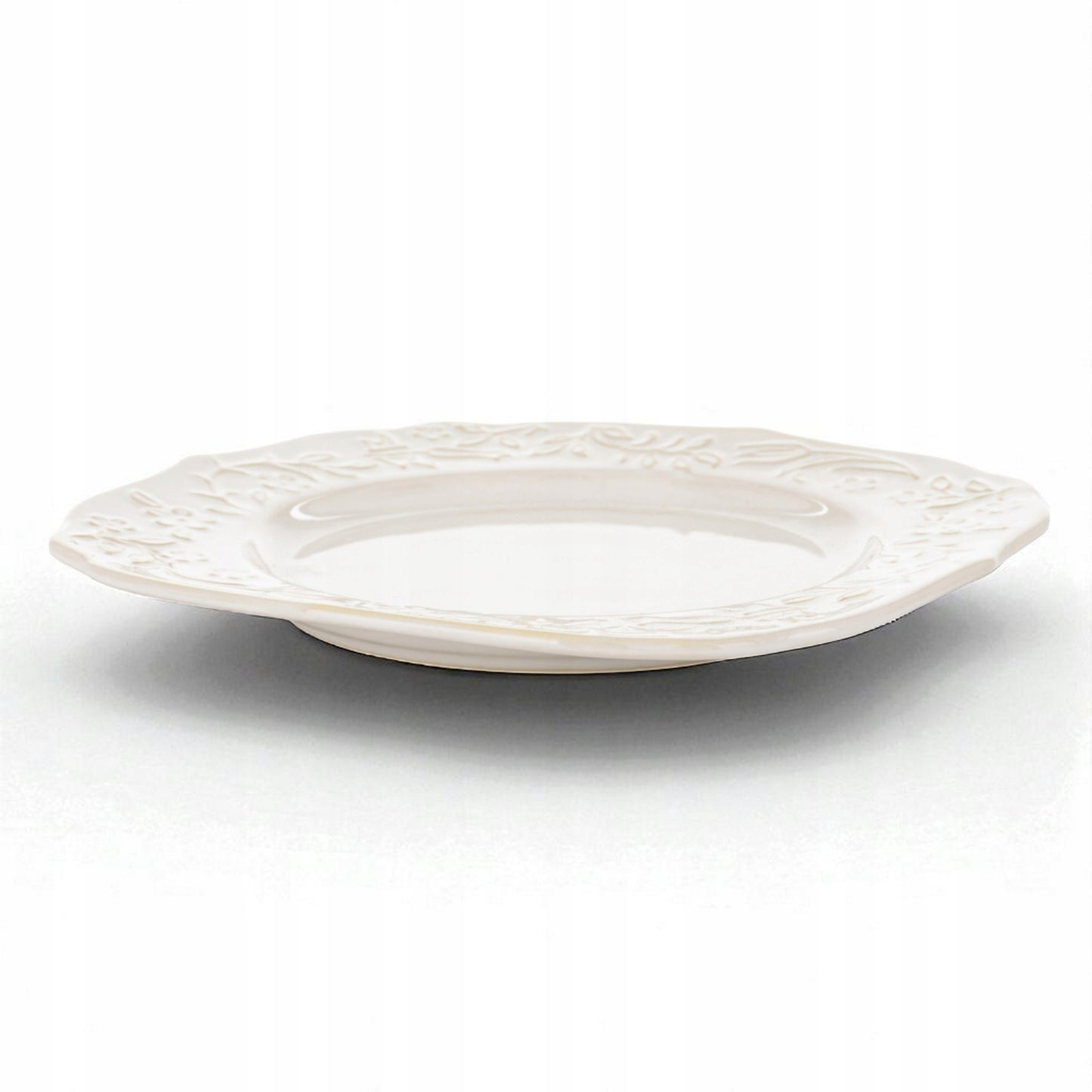 Talerz deserowy porcelanowy Sarmatia 19,5cm śniadaniowy talerzyk kwadratowy