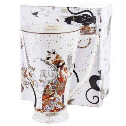 Kubek porcelanowy KOT 500ml kotek pudełko duzy kubeczek na prezent