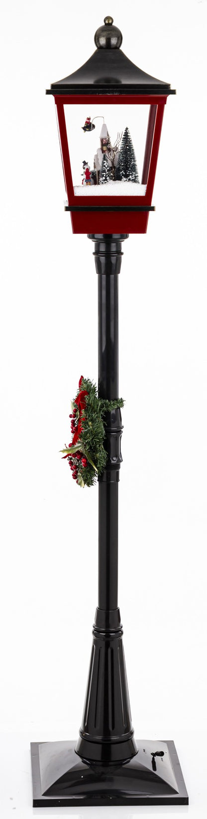 Dekoracja latarnia z pozytywką LED 186x38x38 dł. kabla ok. 150 cm wzór 1