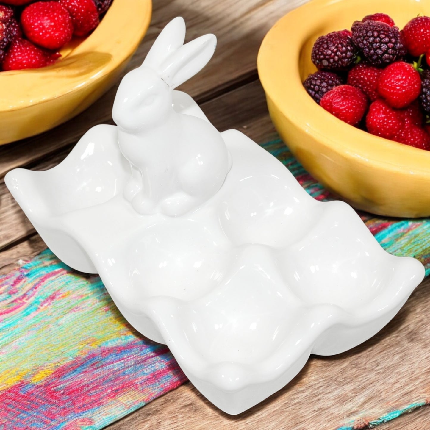 talerz na jajka półmisek podstawka ceramiczna