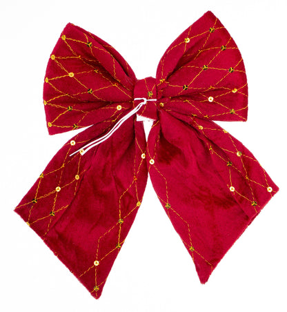 Kokarda tekstylna czerwona 25x25x3 cm