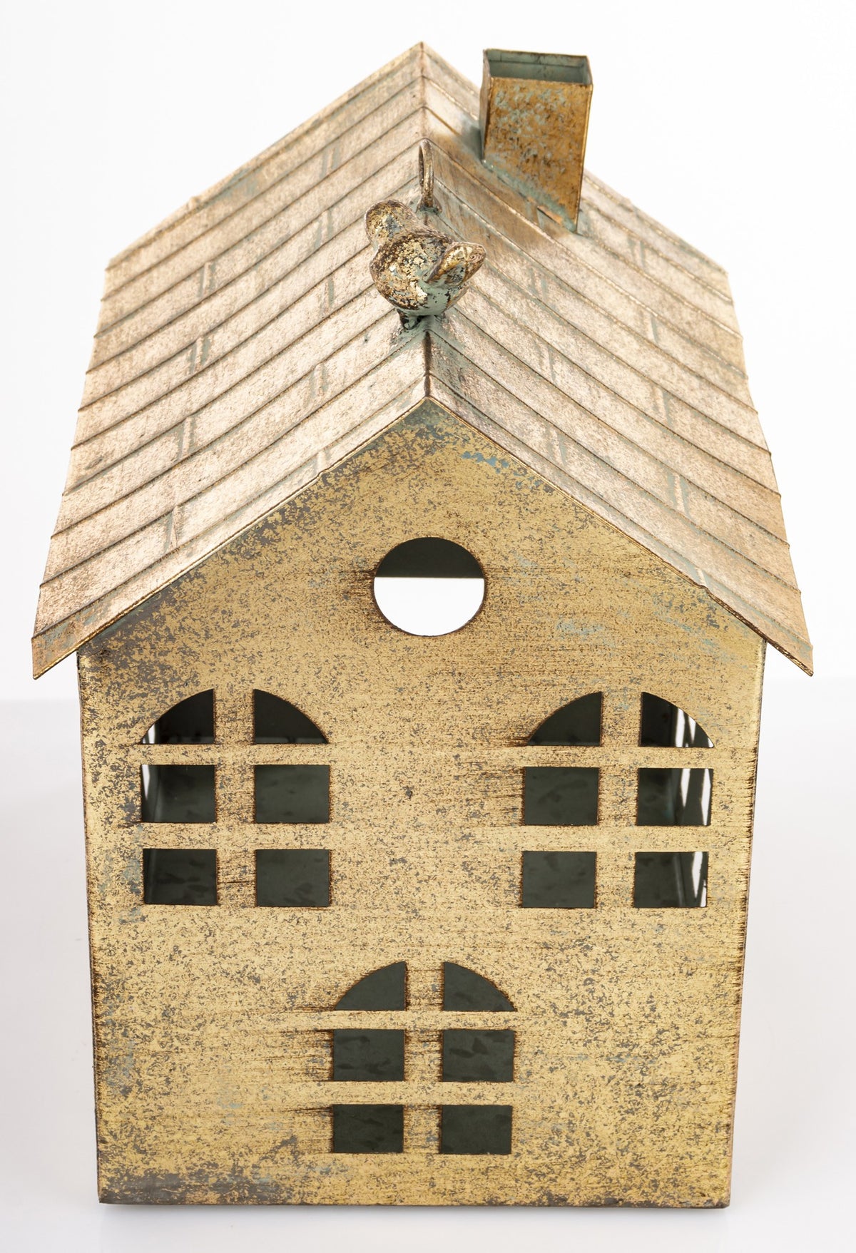 Figurka świąteczna Dekoracja Metalowa złoty 29,5x29x20,5