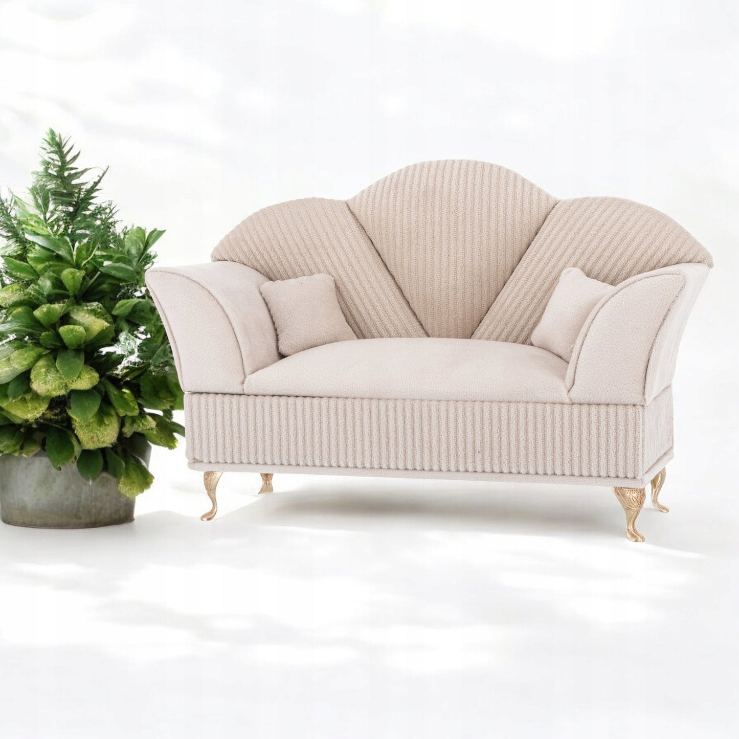 Szkatułka Na Biżuterię Beżowa sofa Venus pudełko