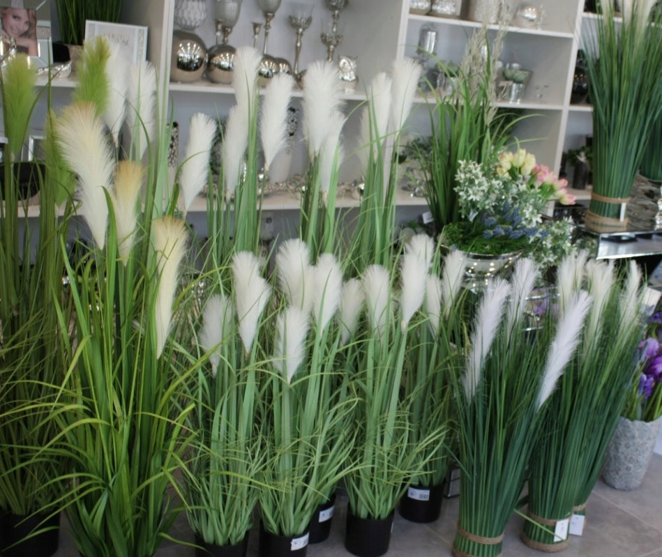 OKAZAŁA sztuczna trawa kwitnąca pampasowa 80 cm