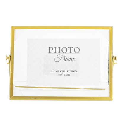 RAMKA ZŁOTA NA ZDJĘCIE 10x15cm METALOWA GLAMOUR float pływająca stawiana