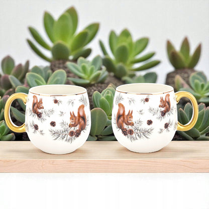 Porcelanowy Kubek baryłka 530 ml duży w pudełku