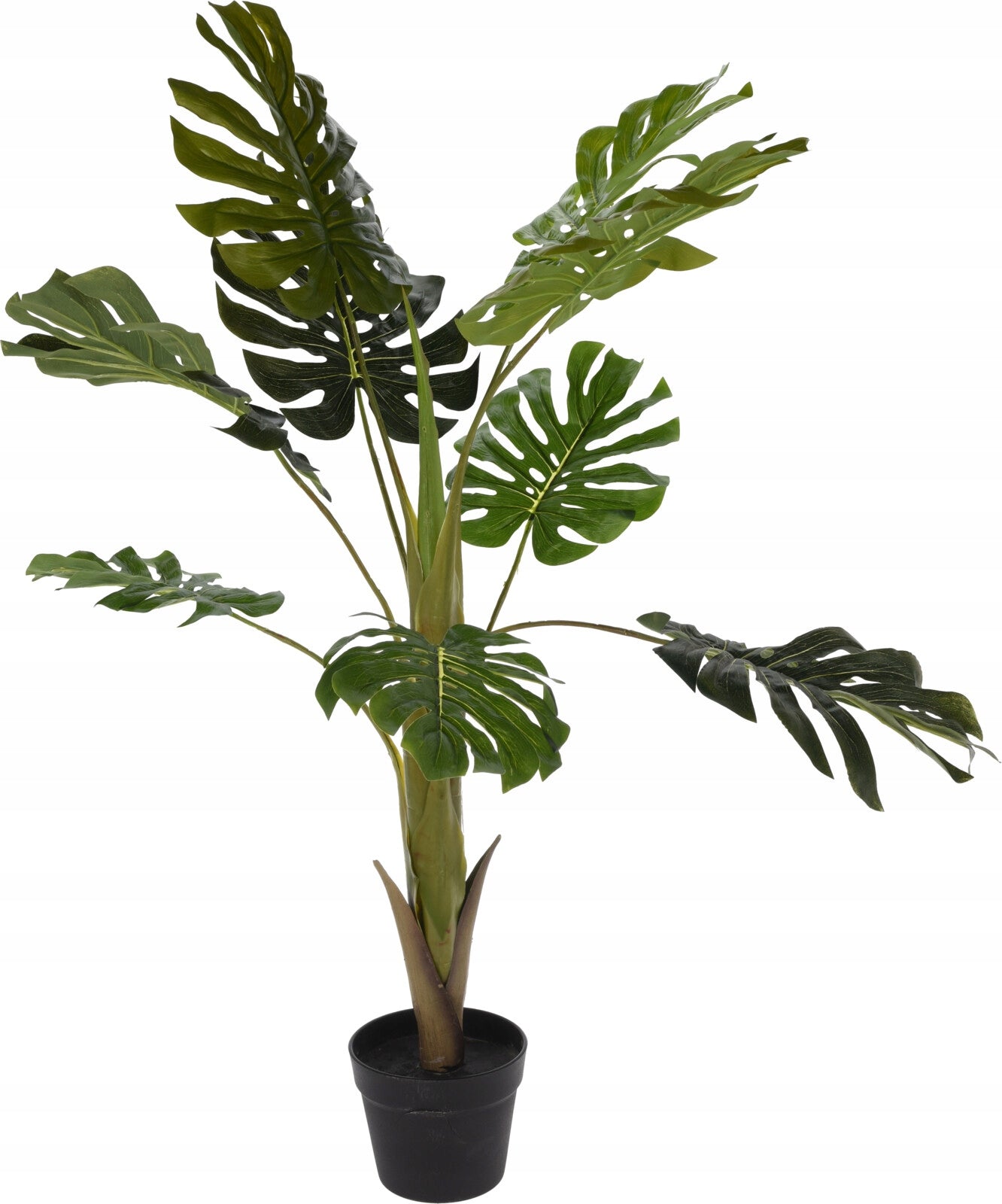SZTUCZNA ROŚLINA W DONICZCE KWIAT MONSTERA 110 CM