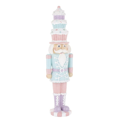 Dziadek do orzechów 46 cm pastelowy figurka świąteczna prezent na święta