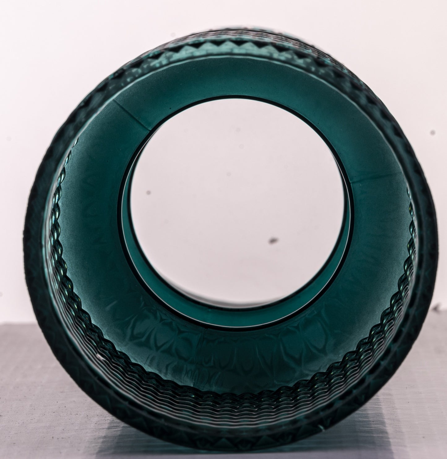 Wazon szklany Burano zielony 25x10x10