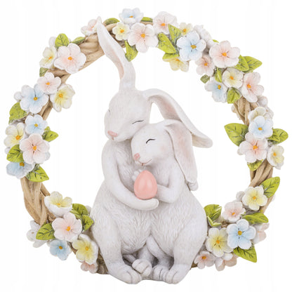 Króliczki figurka wielkanocna dekoracja wiosenna ozdoba zajączki 26 cm