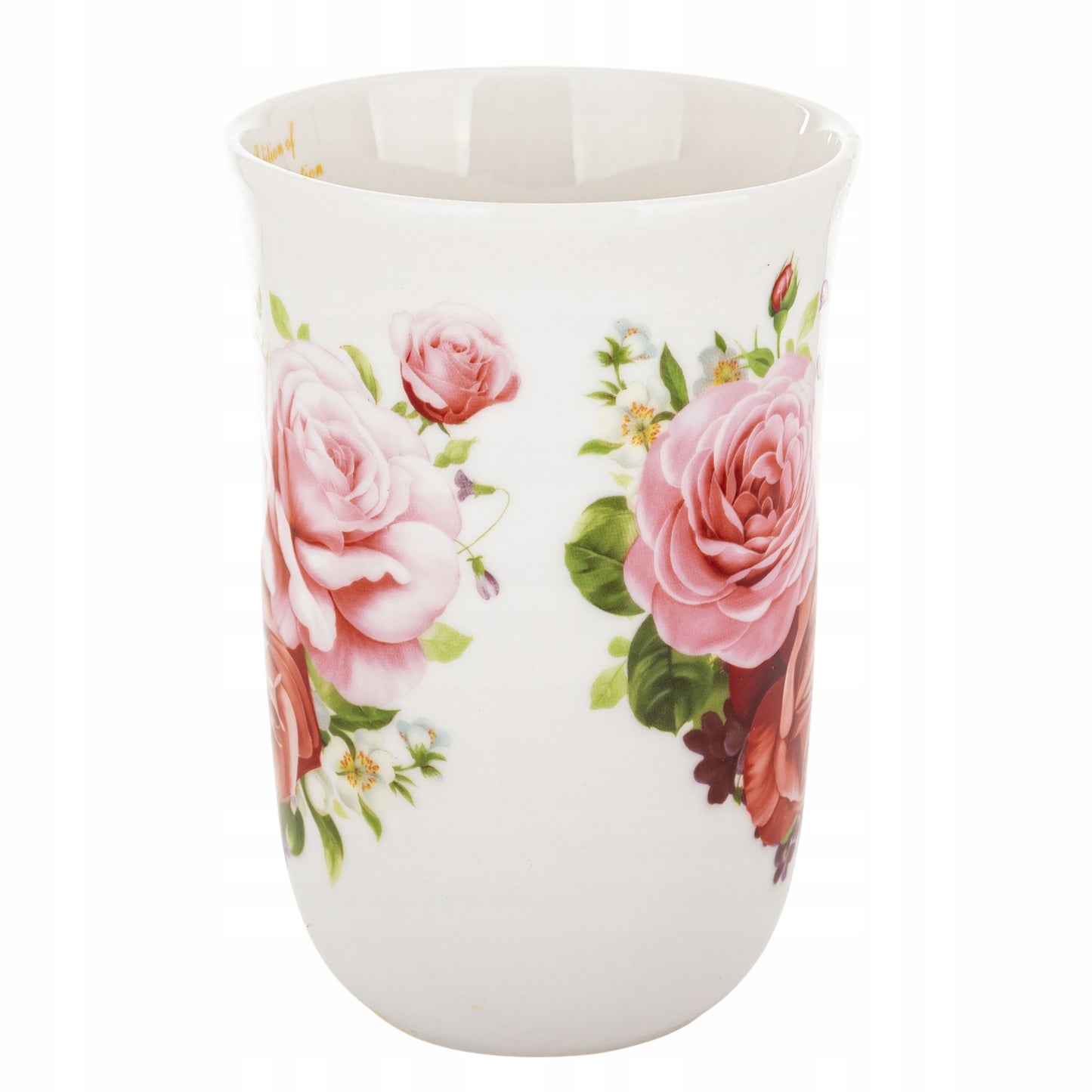 Kubek porcelanowy 400 ml w róże elegancki kubek kwiatowy prezent w pudełku