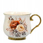 Kubek w pudełku porcelana 450 ml filiżanka wzór w kwiaty prezentowy