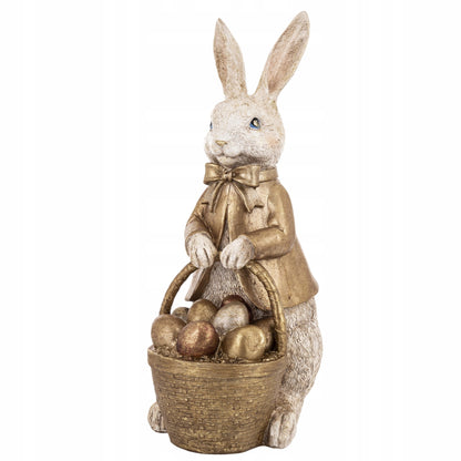 Figurka Królik koszyczek pisanki Dekoracja XXL 50cm ozdoba Stołu zając