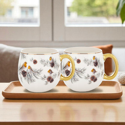 Porcelanowy Kubek w pudełku na prezent baryłka 530 ml duży filiżanka