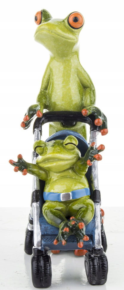 FIGURKA ŻABA ŻABKA MAMA WÓZEK DZIECKO SPACER 17CM