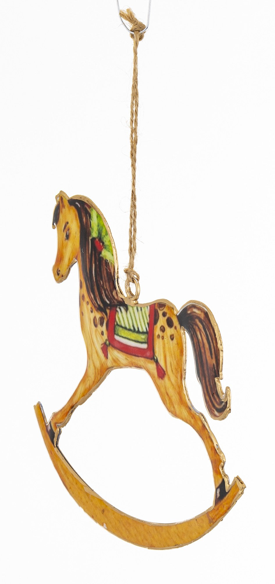 Zawieszka koń na biegunach Harmony metalowa wielokolorowa 13x15x0,5 cm