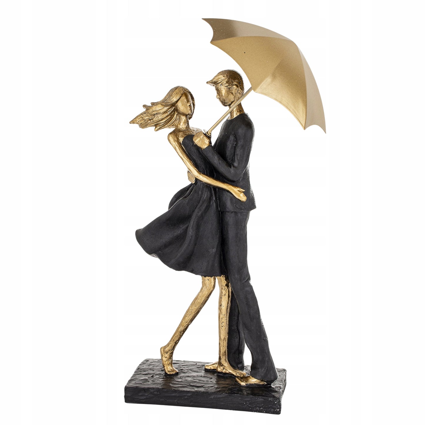 Figurka zakochana para kobieta mężczyzna pod parasolem na prezent 35,5cm