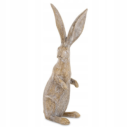 Królik Zając Zajączek boho figurka wielkanocna naturalna dekoracja domu