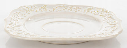 Talerz Spodek pod Filiżankę porcelanowy Sarmatia deserowy 16,5 kwadratowy