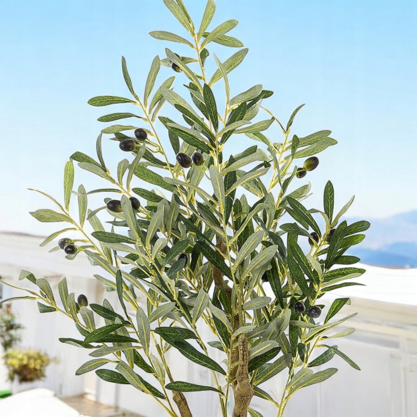 Sztuczne drzewo oliwne Oliwka w doniczce cm egzotyczne jak żywe palma