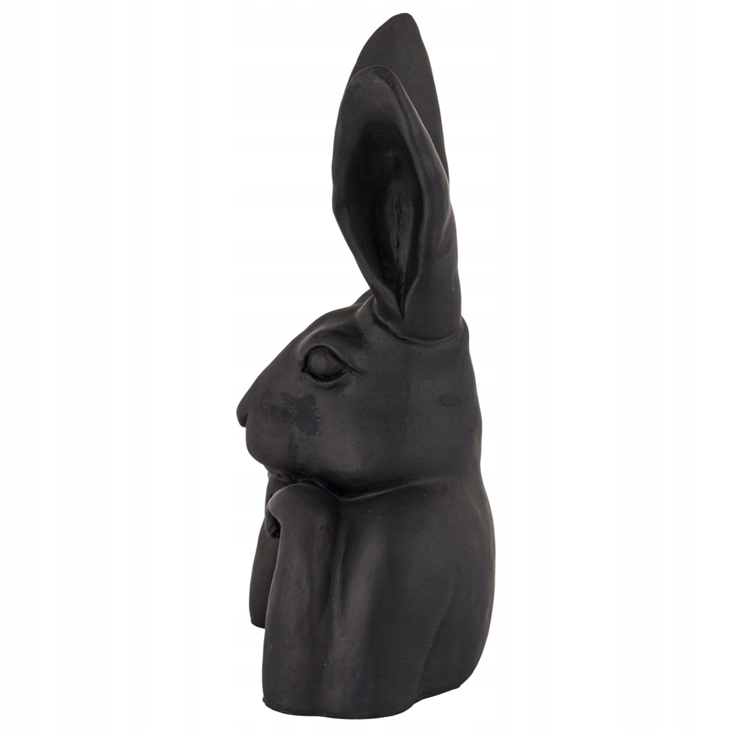 Figurka Królik Zajączek Statuetka Dekoracja Czarna Duża 47,5cm Loft
