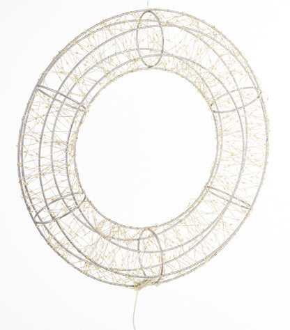 Ozdoba świąteczna LED biały tworzywo sztuczne, metal 37x37x8 cm