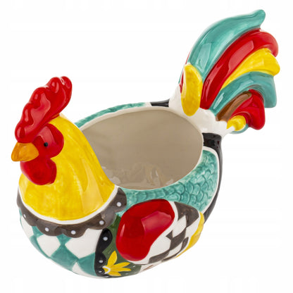 Osłonka Kura 26 cm Kolorowa Doniczka Ceramiczna Wielkanocna ozdoba kogut