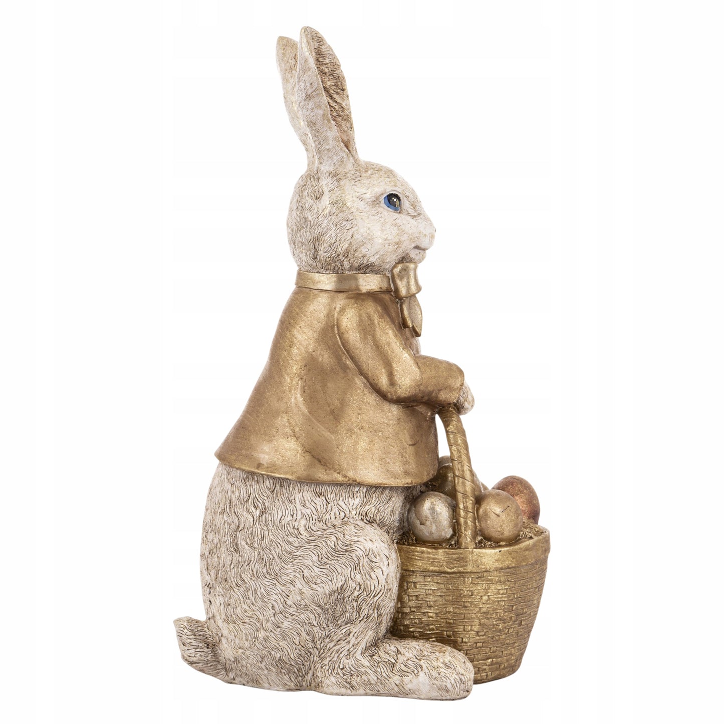 Figurka Królik koszyczek pisanki Dekoracja XXL 50cm ozdoba Stołu zając