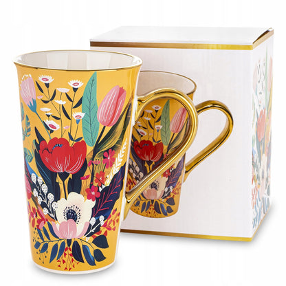 Porcelanowy Duży ozdobny kubek XXL w pudełku na prezent 700ml