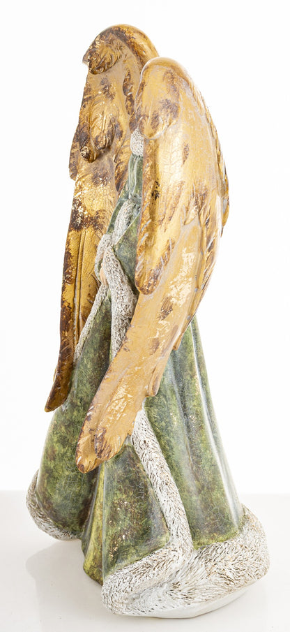 Figurka świąteczna anioł tworzywo sztuczne 31,5x16,5x12,5 cm