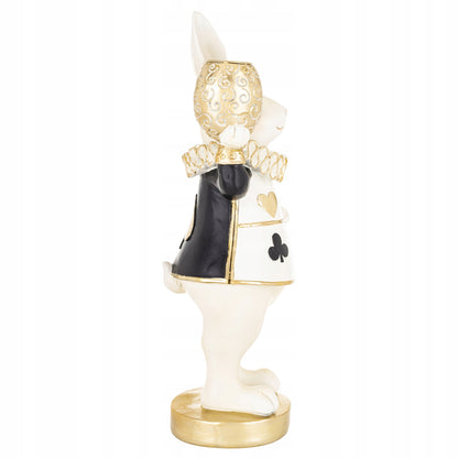 Figurka Królik Zając Wielkanocny 28 cm Elegancka Dekoracja Glamour Premium