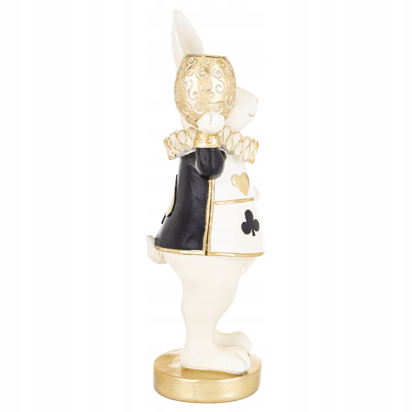 Figurka Królik Zając Wielkanocny 28 cm Elegancka Dekoracja Glamour Premium