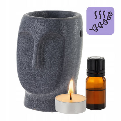 Kominek Zapachowy z Ceramiki 13 cm Aromaterapia Dekoracja w Jednym głowa
