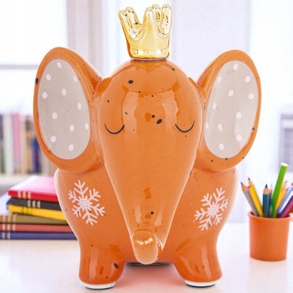Skarbonka ceramiczna Słoń Słonik figurka ozdoba prezent dla dziecka