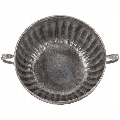 Osłonka srebrna metalowa wazon retro vintage 22 x 39 cm