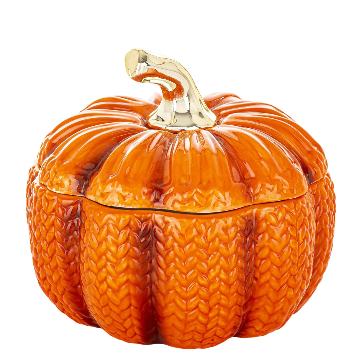 dynia pojemnik dekoracyjny ceramiczny igurka jesienna ozdoba halloween 13cm
