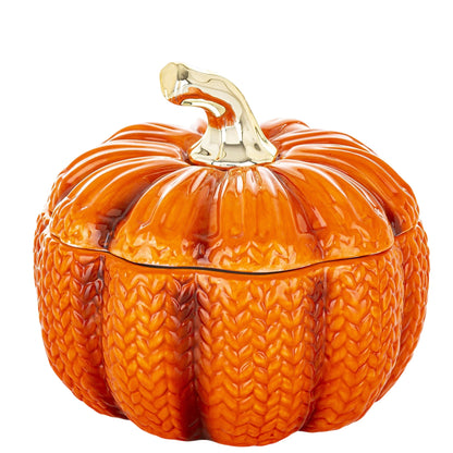 dynia pojemnik dekoracyjny ceramiczny igurka jesienna ozdoba halloween 13cm