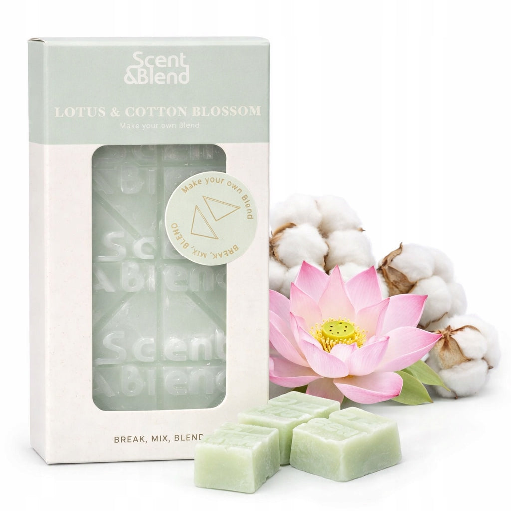 Wosk zapachowy do kominka Lotus & Cotton Blossom 60g z kwiatem bawełny