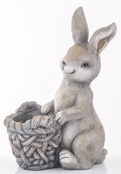 osłonka figurka zając 43 cm Królik wielkanocny doniczka
