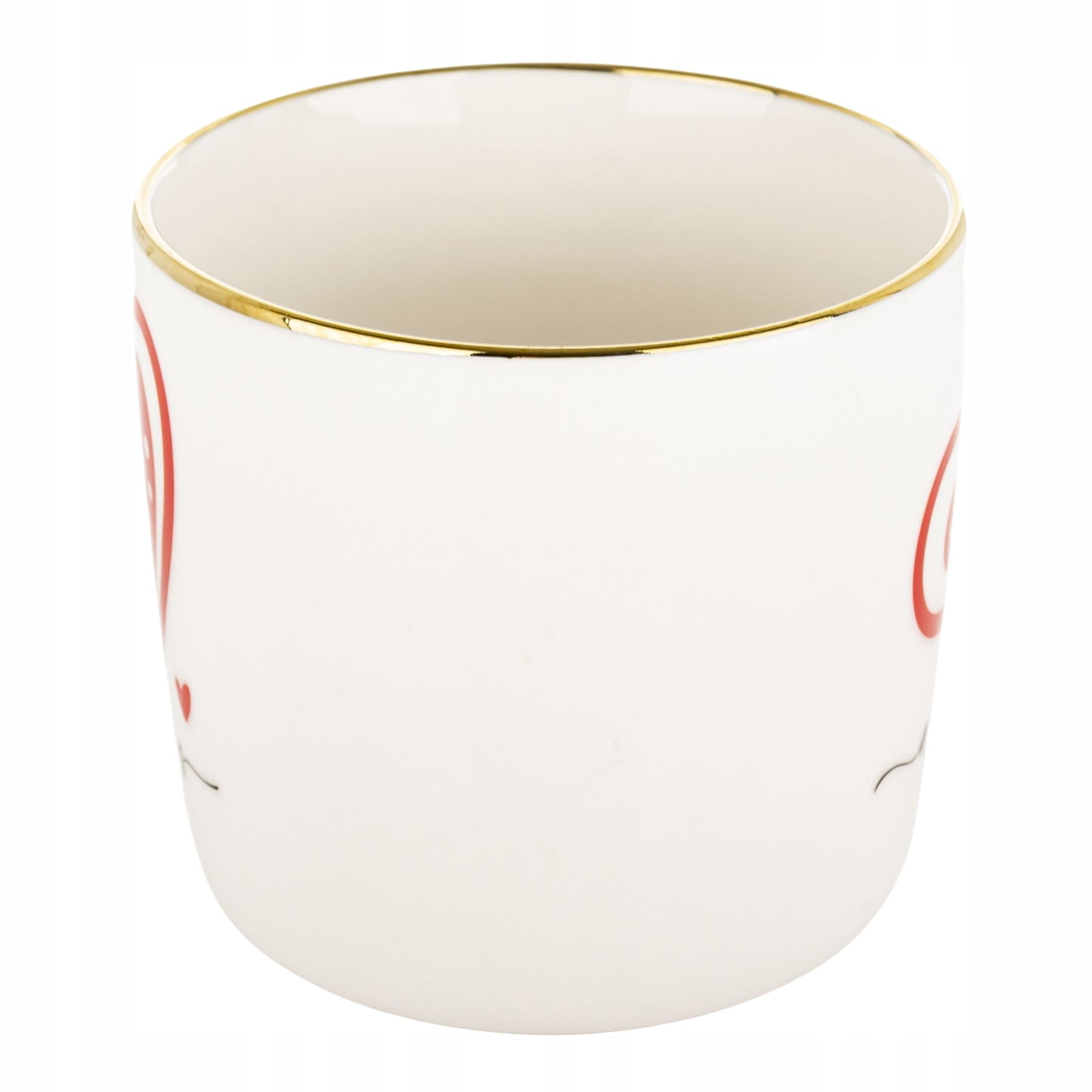 Duży porcelanowy kubek w pudełku na walentynki prezent 385 ml