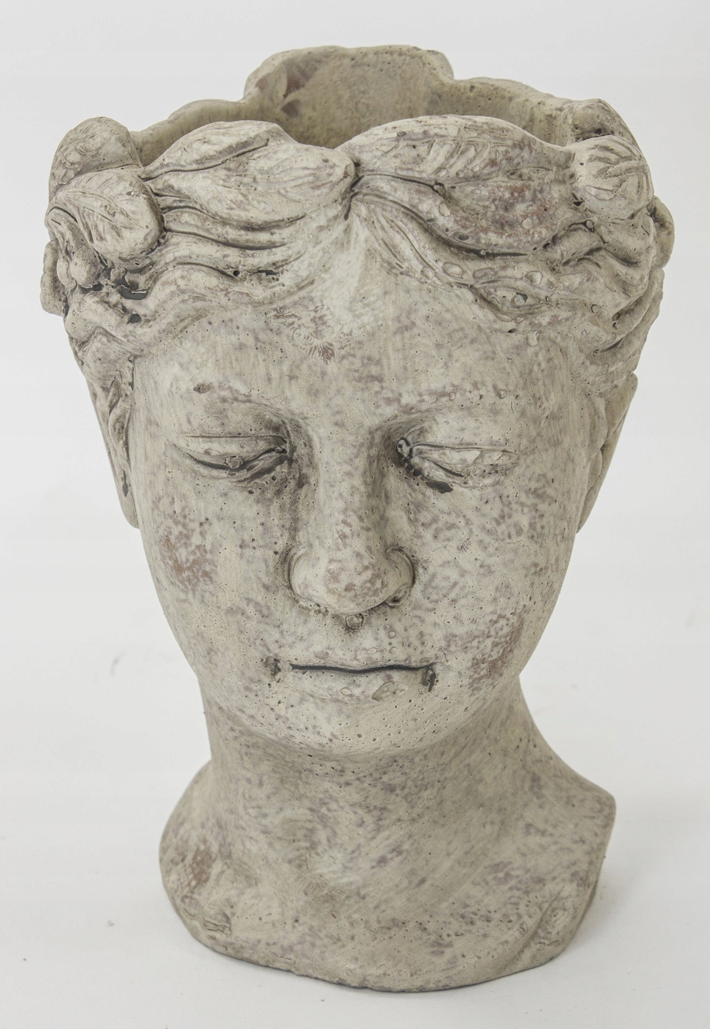 Doniczka osłonka głowa 20 x 15 cm beton