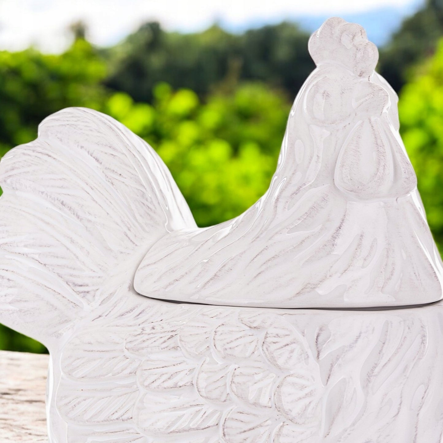 Ozdobny Dekoracyjny Pojemnik wielkanocny Figurka Kogut 25x16x18,5 koszyk