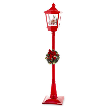 Dekoracja latarnia z pozytywką LED 186x38x38 dł. kabla ok. 150 cm wzór 2