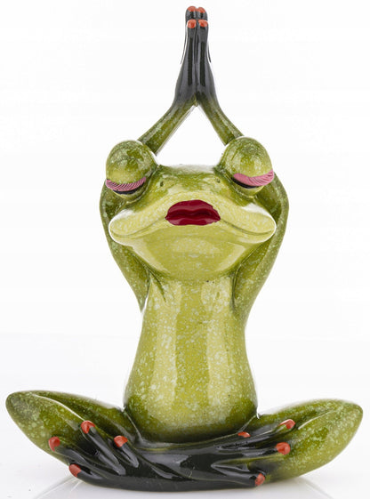 FIGURKA ŻABA MEDYTUJĄCA 20x15x7cm żabka joga pilates