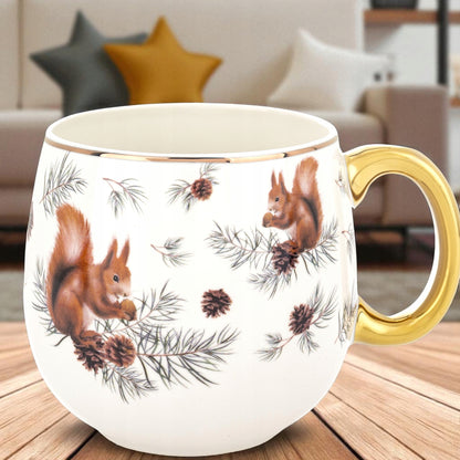 Porcelanowy Kubek baryłka 530 ml duży w pudełku