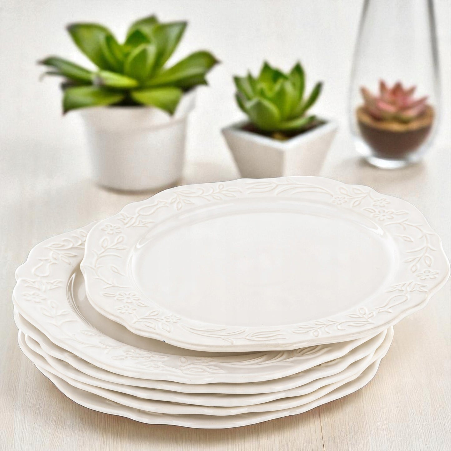 Talerz obiadowy duży płytki porcelanowy 28cm Sarmatia