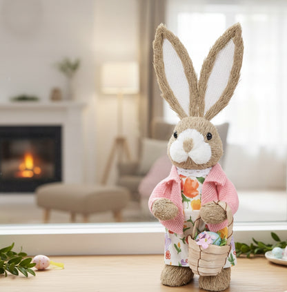 Figurka wielkanocna zając 35 cm dekoracyjny królik zajączek